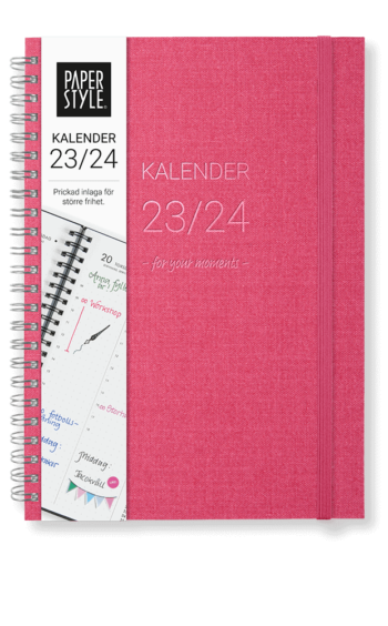 Planner 2023-24 Week to view Raspberry Sorbet